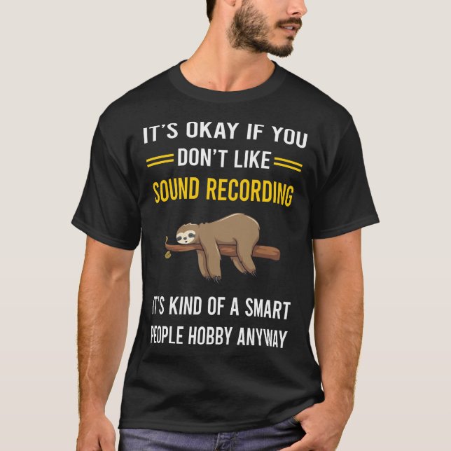 T-shirt Enregistrement sonore Smart People (Devant)