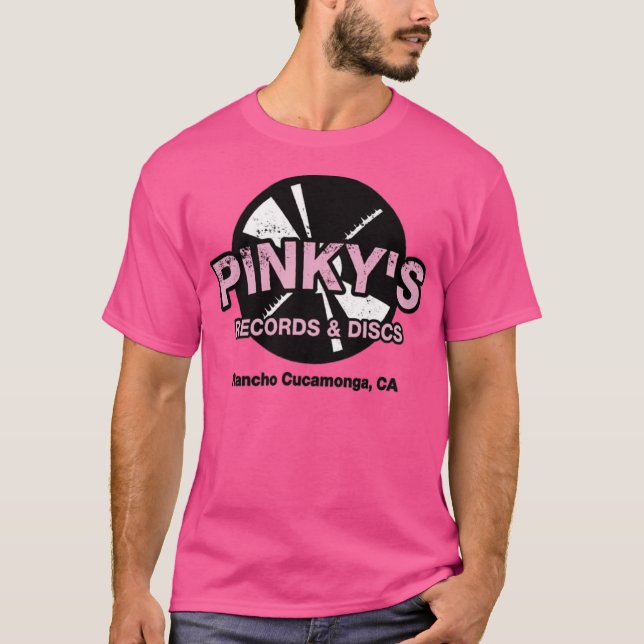 T-shirt Enregistrements et disques de Pinky (Devant)