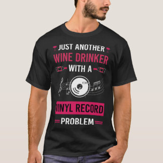 T-shirt Enregistrements Vinyl Boisson Vin