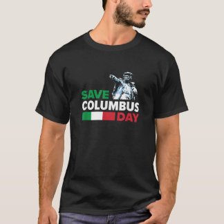 T-shirt Enregistrer Columbus Day Italian Pride