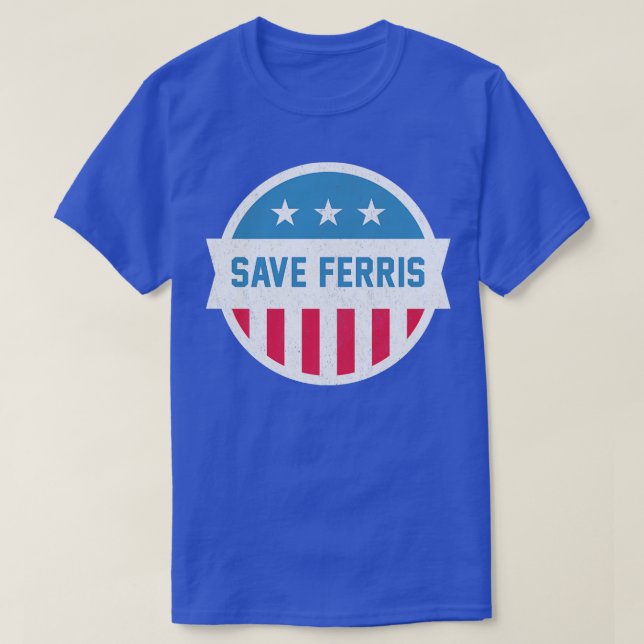 T-shirt Enregistrer Ferris design vintage (Design devant)
