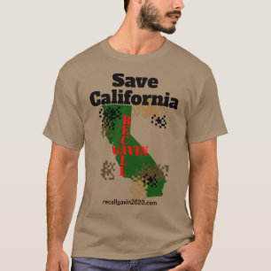 T-shirt Enregistrer la caméra numérique californienne