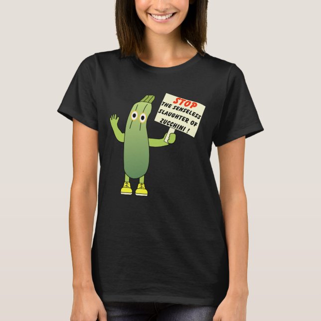 T-shirt Enregistrer la courgette (Devant)