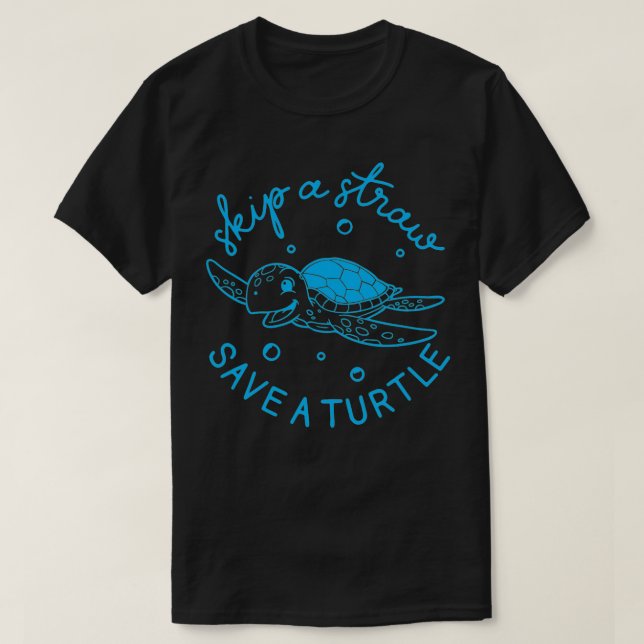 T-shirt Enregistrer Le Cadeau Jour des terres Tortues (Design devant)