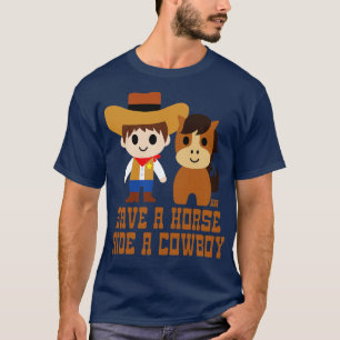 T-SHIRT ENREGISTRER LE COWBOY À CHEVAL