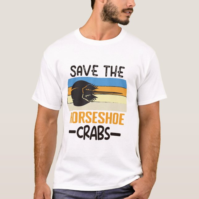 T-shirt enregistrer le crabe du fer à cheval (Devant)