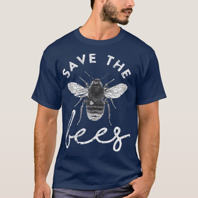 T-shirt Enregistrer le devis de conservation des abeilles (Devant)