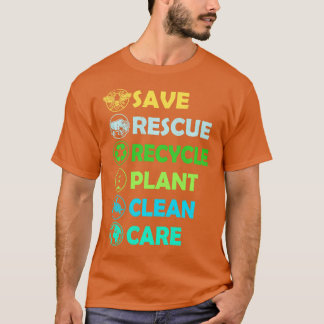 T-shirt Enregistrer les abeilles Secourir les animaux Recy