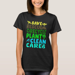 T-shirt Enregistrer les abeilles Secourir les animaux Recy