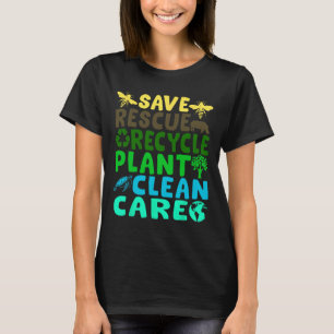 T-shirt Enregistrer les abeilles Secourir les animaux Recy