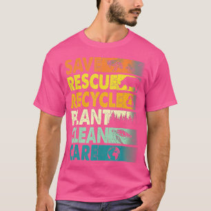 T-shirt Enregistrer les abeilles Secourir les animaux Recy