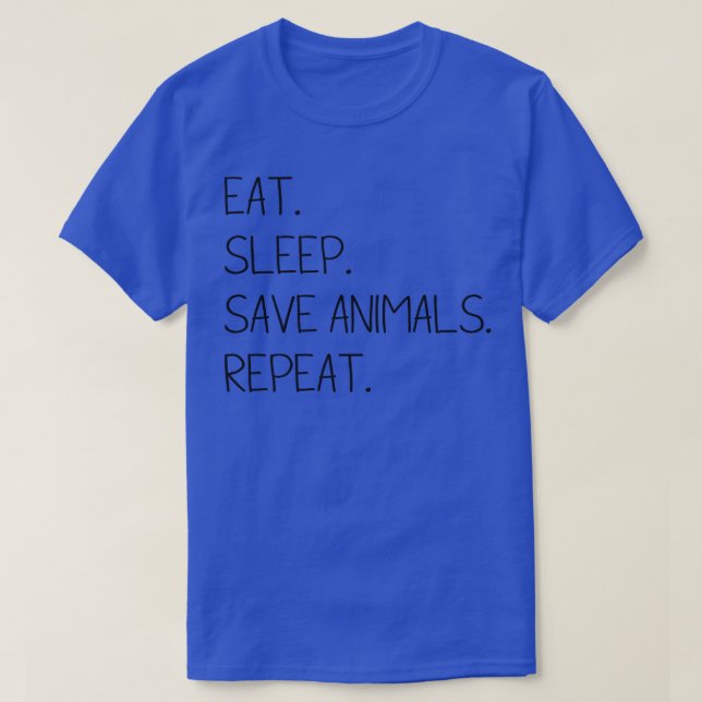 T-shirt Enregistrer les animaux répéter (Design devant)