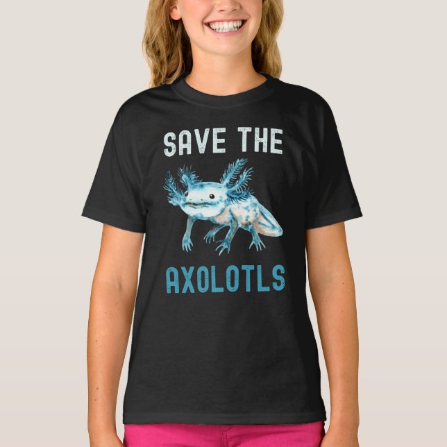 T-shirt Enregistrer Les Axolotls Protéger Axolotl (Devant)