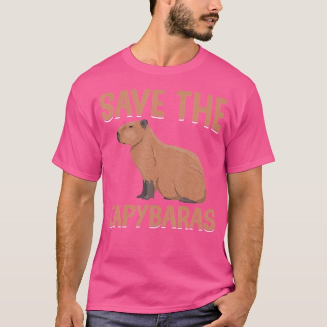T-shirt Enregistrer Les Capybaras (Devant)