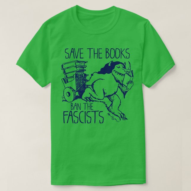 T-shirt Enregistrer les livres (Design devant)