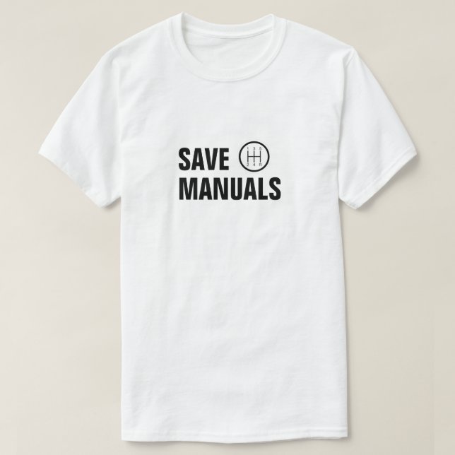 T-SHIRT ENREGISTRER LES MANUELS ÉCHANTILLONNAGE STANDARD (Design devant)