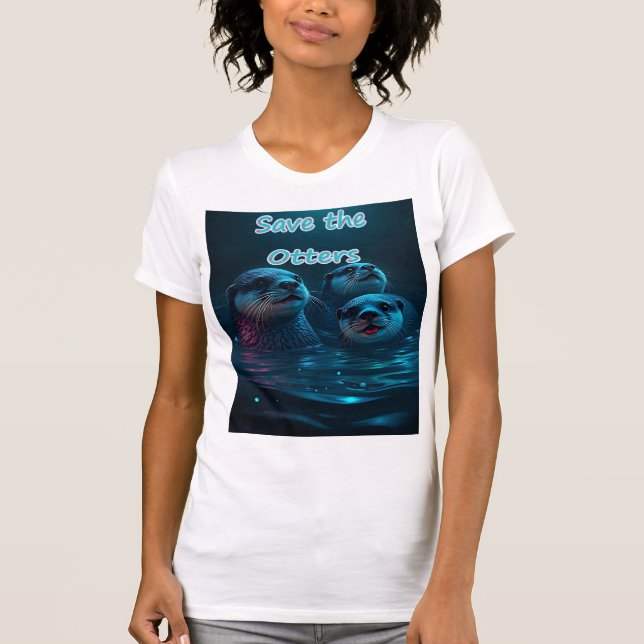 T-shirt Enregistrer les Otters (Devant)