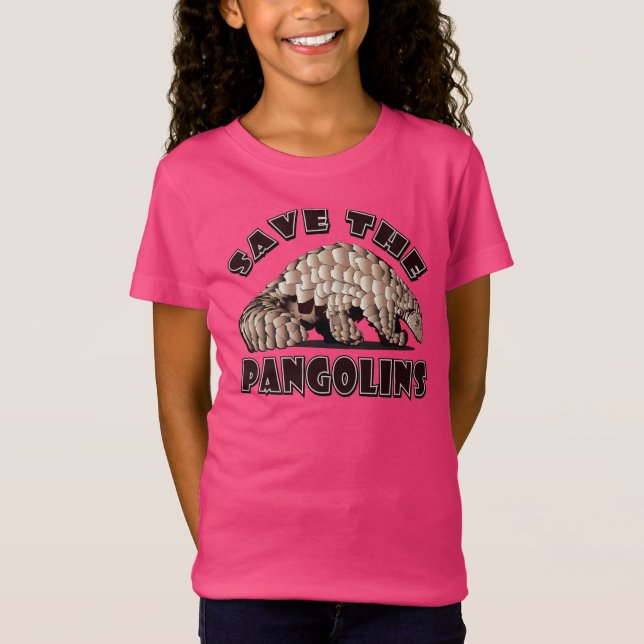 T-Shirt Enregistrer Les Pangolins (Devant)