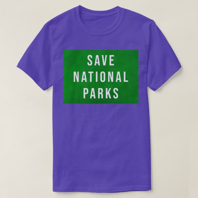 T-shirt Enregistrer les parcs nationaux (Design devant)
