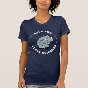 T-shirt Enregistrer Les Unicornes Courbées