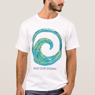 T-shirt Enregistrer nos océans Vasière Imprimer