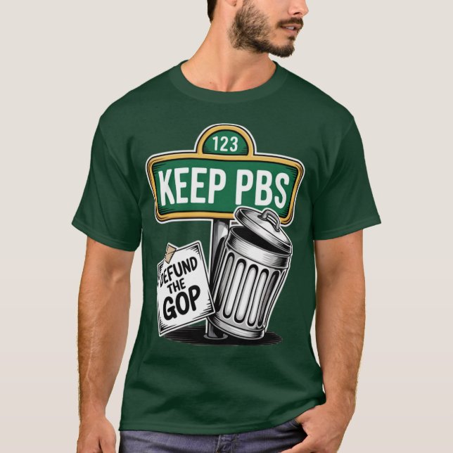 T-shirt Enregistrer PBS (3) (Devant)