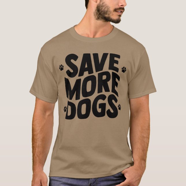 T-shirt Enregistrer plus de chiens amis garçon (Devant)