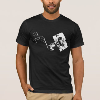 T-shirt enregistreur à cassettes - blanc