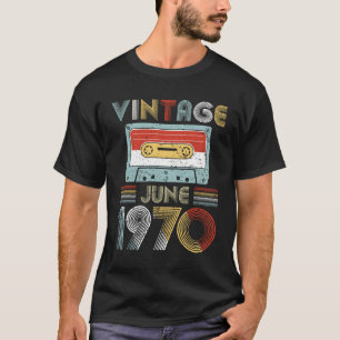 T-shirt Enregistreur à cassettes vintage d'anniversaire e