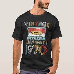 T-shirt Enregistreur à cassettes vintage d'anniversaire en