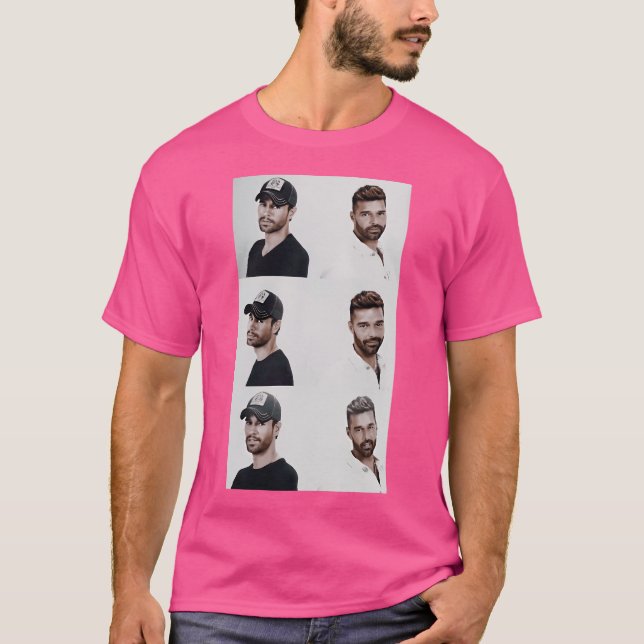 T-shirt Enrique Iglesias Ricky Martin (Devant)