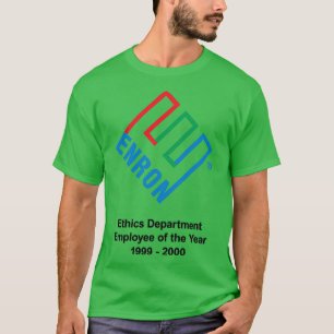 T-shirt Enron Département Éthique Employé De L'Année