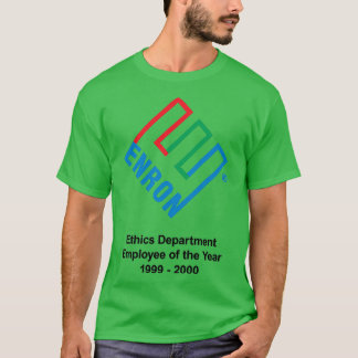 T-shirt Enron Département Éthique Employé De L'Année