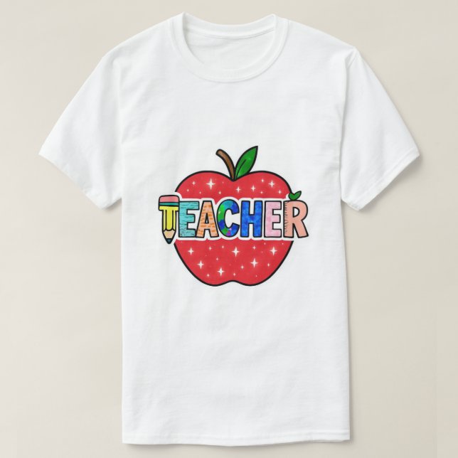 T-shirt Enseignant. (Design devant)
