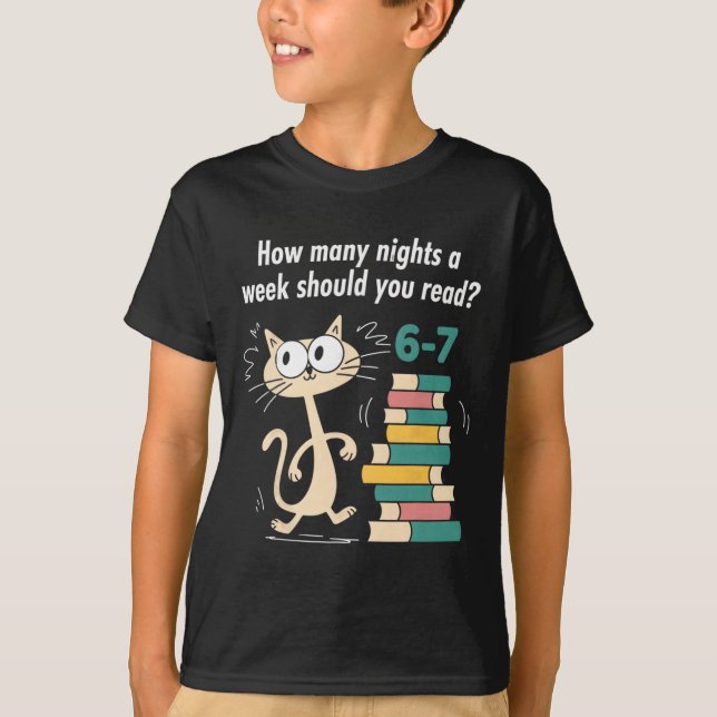 T-shirt Enseignant 6-7 Combien de nuits par semaine devrie (Devant)