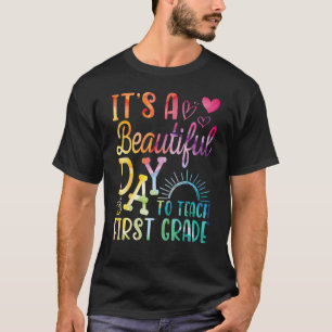 T-shirt Enseignant à l'école C'est une belle journée pour