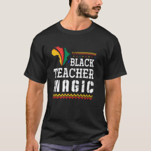 T-shirt Enseignant Afro-Américain Afro Bhm Mois de l'Hist