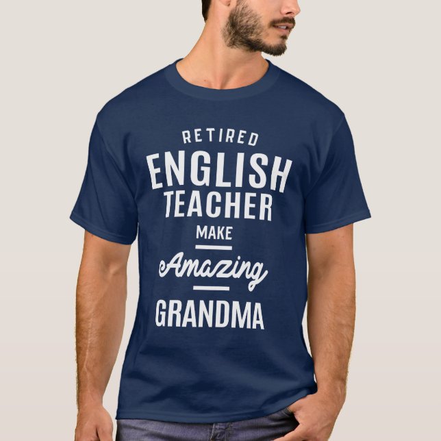 T-shirt Enseignant Anglais Cadeau Drôle Titre du travail P (Devant)
