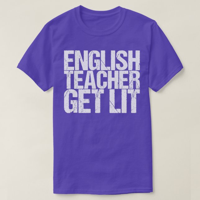 T-shirt Enseignant Anglais Lit (Design devant)