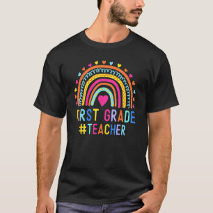 T-shirt Enseignant arc-en-ciel de 1re année rentrée des cl