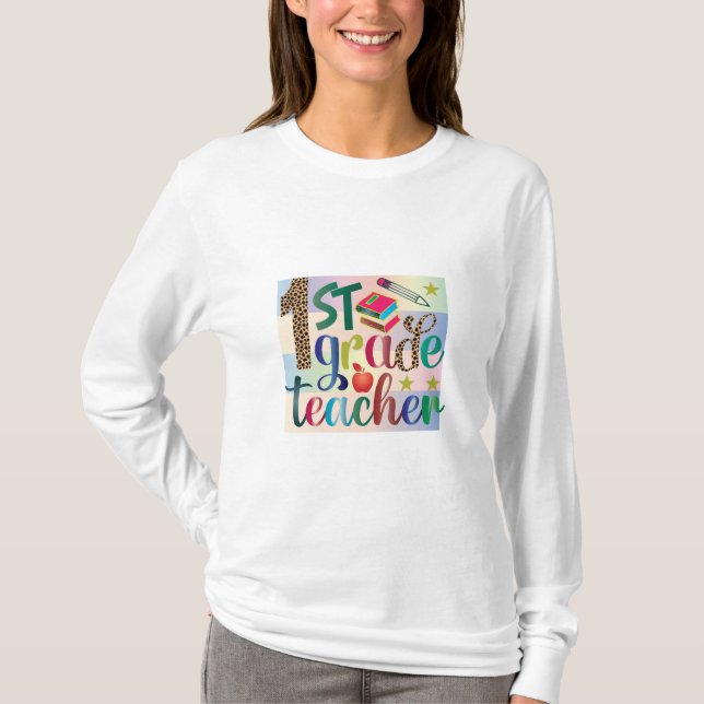 T-shirt Enseignant Art de première année Enseignant (Devant)