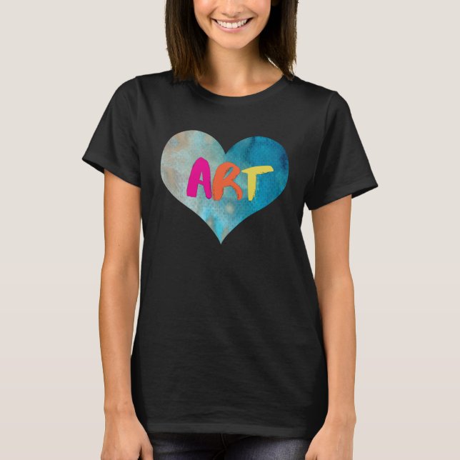 T-shirt Enseignant Artis Pour Coeur Coloré (Devant)