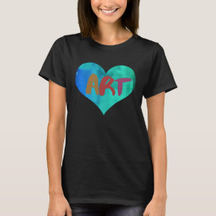 T-shirt Enseignant Artis Pour Coeur Coloré 2