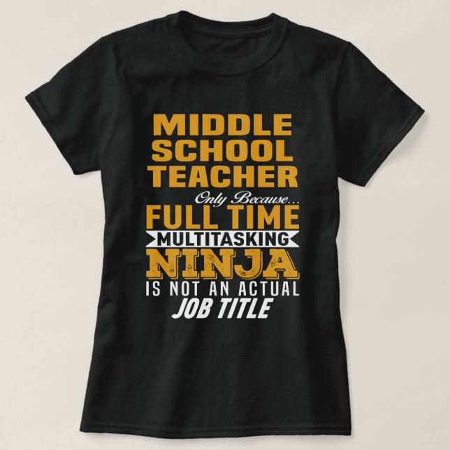 T-shirt Enseignant au collège (Design devant)