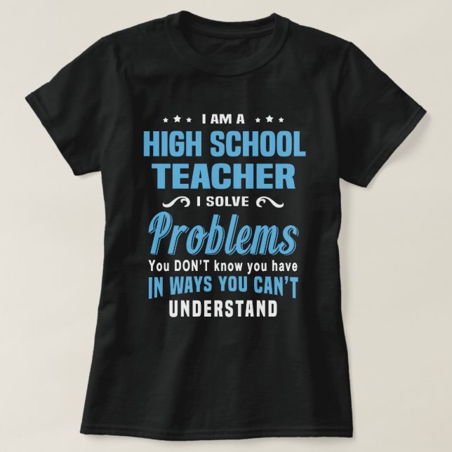 T-shirt Enseignant au lycée (Design devant)