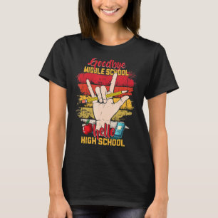 T-shirt Enseignant au revoir au collège Bonjour lycée