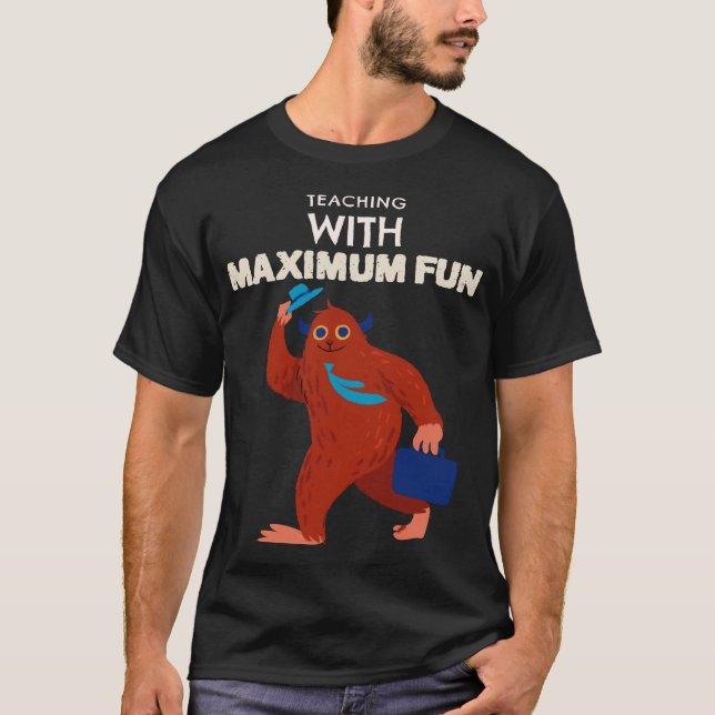 T-shirt Enseignant avec un maximum de plaisir Professeur (Devant)