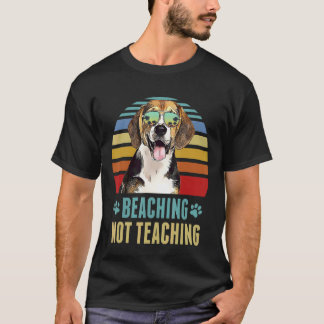 T-shirt Enseignant Beagle de chien Beaching Pas d'enseigne