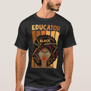 T-shirt Enseignant Black Educator Love Melanin