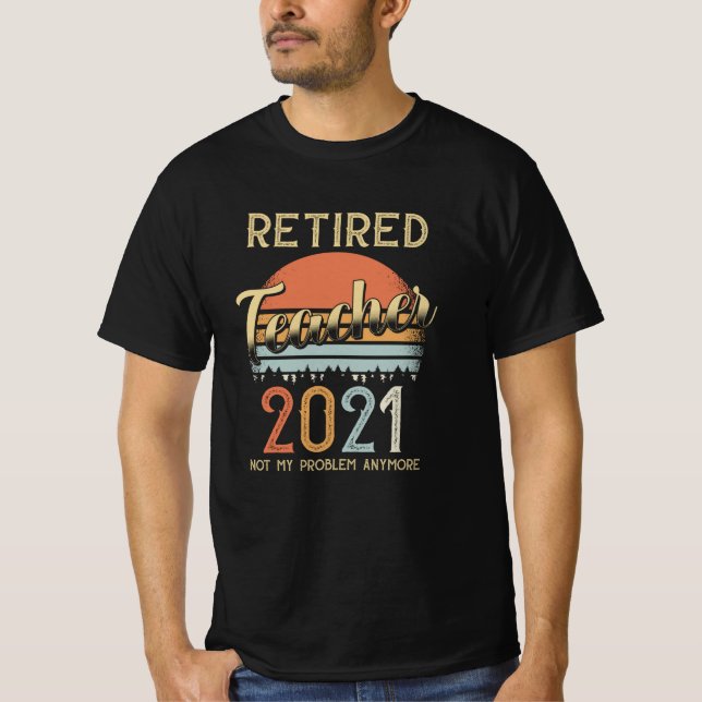 T-shirt Enseignant-cadeau Retraite 2021 (Devant)